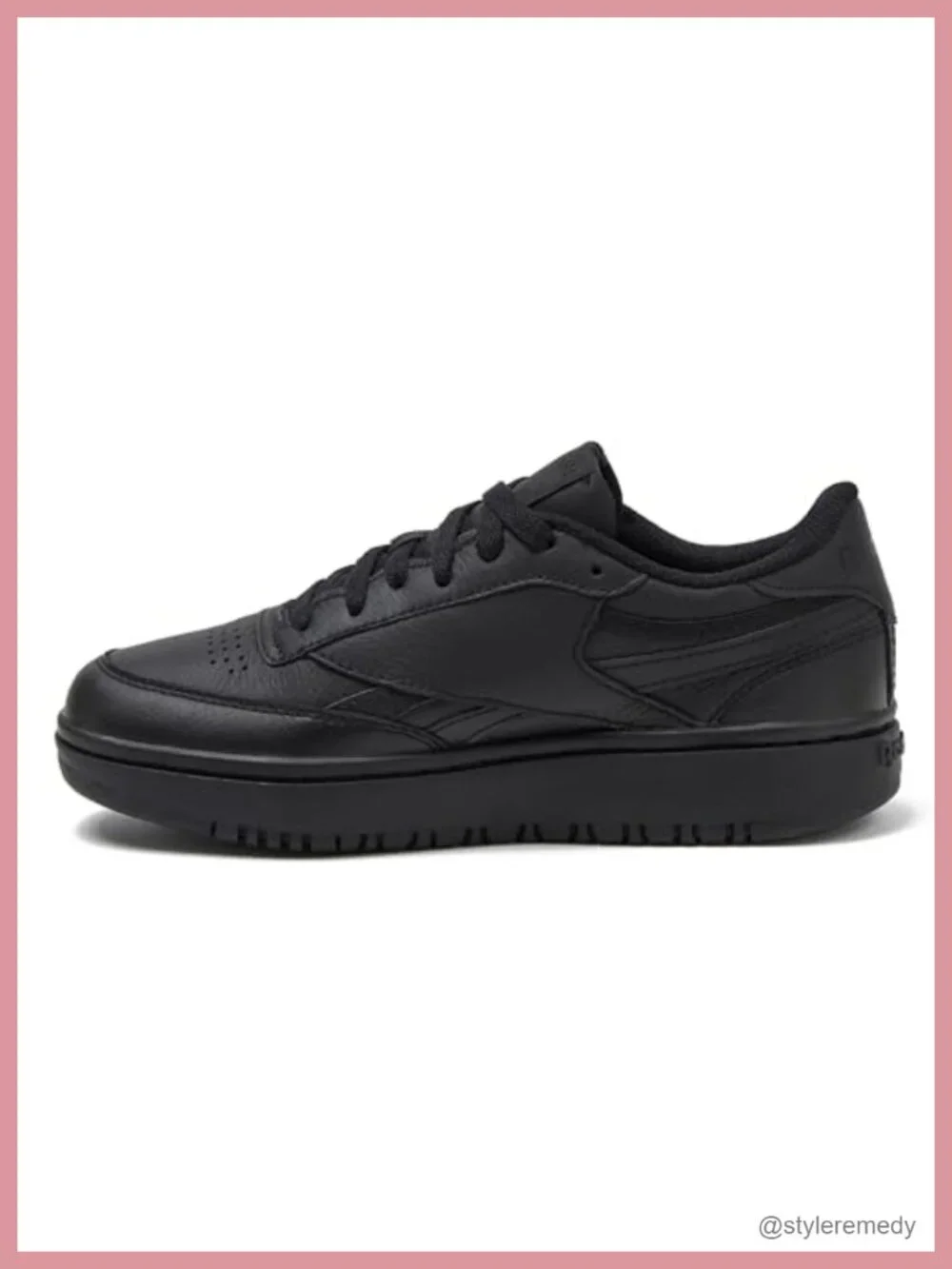 Reebok Club C Double Platform Sneakers Women's Leather Chunky Tennis Shoes